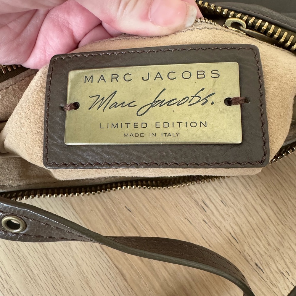 Marc Jacobs Limited Edition green brown pochette handbag shoulder bag Italy - Picture 5 of 10